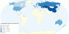 Interpolated Net Divorce Rate 2003