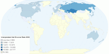 Interpolated Net Divorce Rate 2006