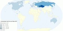 Interpolated Net Divorce Rate 2007