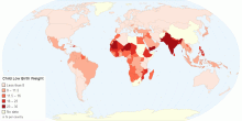 Child Low Birth Weight by Country