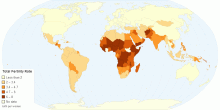 Total Fertility Rate by Country