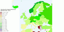 Gdp Ppp Per Capita Differences Between Chosen Years
