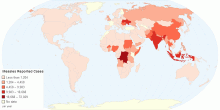 Measles Reported Cases by Country