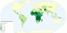 Child Dependency Ratio by Country