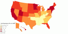 Life Expectancy Per US State