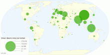 Green Beans Area Harvested by Country