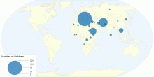 Unaccompanied child asylum-seekers in Croydon Council's care, by country of origin