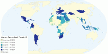 Literacy Rate in Adult Female 15