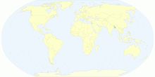 A Choloropleth Map Showing Population Density