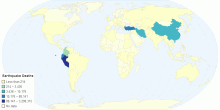 Earthquake Deaths 2000-2010