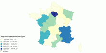 Population Per French Region