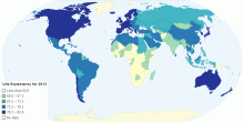 Life Expectancy for 2013