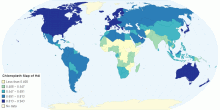 Chloropleth Map of Hdi