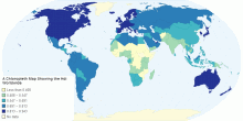 A Chloropleth Map Showing the Hdi Worldwide