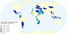 A Choropleth Map of Male Literacy Rates (Ages 15 and Above)