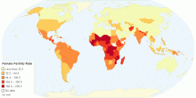 Female (15-19 Years) Fertility Rate By Country