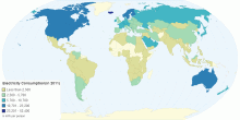 Electricity Consumption In 2011