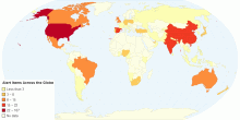 Alert Items Across the Globe