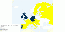 Bands Seven Years War with Actual Limits (Europe Map)