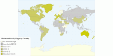 Minimum Hourly Wage by Country