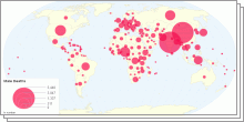 Male and Female Deaths in 2010 - 2015