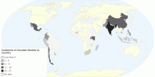 Incidence of Included Studies by Country