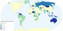 Gallery Visitors by Location