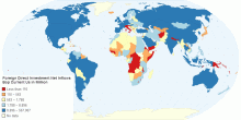 Foreign Direct Investment Net Inflows Bop Current Us in Million 2012