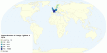 Approx Number of Foreign Fighters in Syria