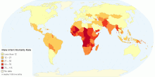 Male Infant Mortality Rate by Country