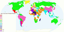 Age of Consent Female-Female by Country