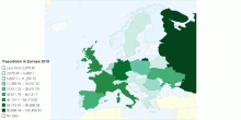 Population in Europe 2015