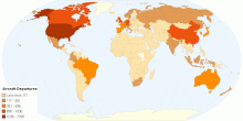 Aircraft Departures by Country