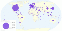 Aircraft Passengers by Country