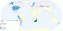 Number of Rape Incidents Per 100000 Citizens