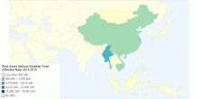 East Asias Natural Disaster Total Affected Rate 2015 2016