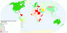 Equity Risk Premium by Country: January 2017