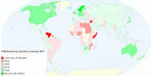 PRS Scores by Country in January 2017