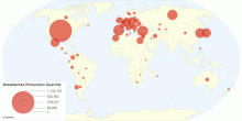 Strawberries Production Quantity by Country