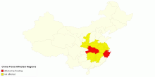 China Flood Affected Regions