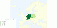 Density of Population Central Europe