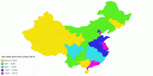 Fdi Utilized China provinces 2015
