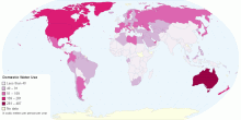 Domestic Water Use by Country