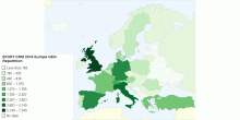 EFORT CRM 2016 Europe GEO-Repartition
