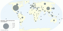 Kerosene - Type Jet Fuel Final Consumption by Country