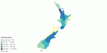 NZ Area Population