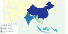 Produkce Ryze V Asii Za Rok 2007