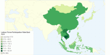 Labour Force Participation Rate East Asia