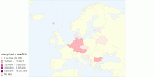 výskyt koní v roce 2014