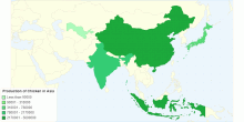 Production of Chicken in Asia